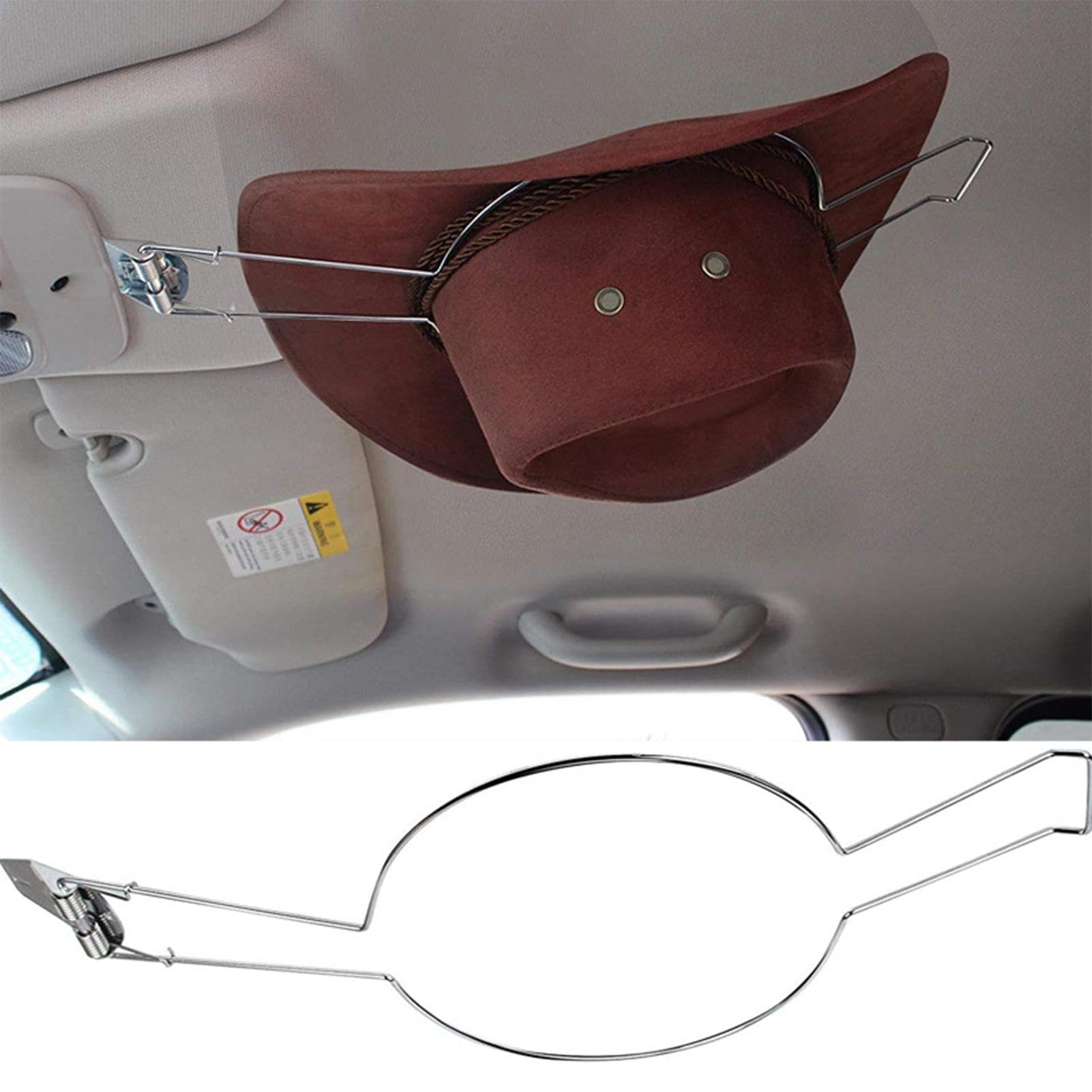 Porte-chapeau de cowboy de voiture - Support de chapeau de cowboy pour voiture - Support multifonction pour chapeau de cowboy - Pour siège de camion - Accessoires de voiture