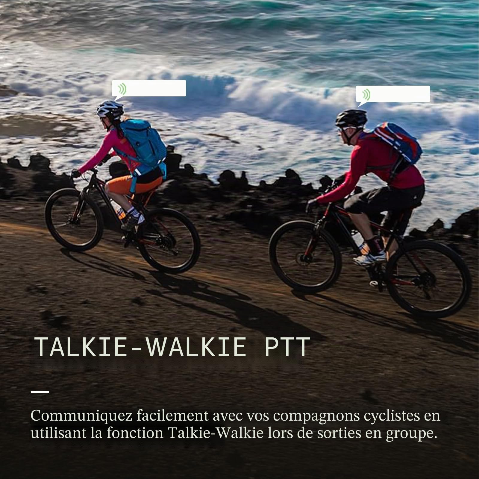 Casque de Vélo Intelligent avec feu arrière LED, Casque de Vélo Bluetooth avec Télécommande, Alarme SOS, Casque de Vélo avec Microphone et Haut - Parleur, Homme et Femme Adultes