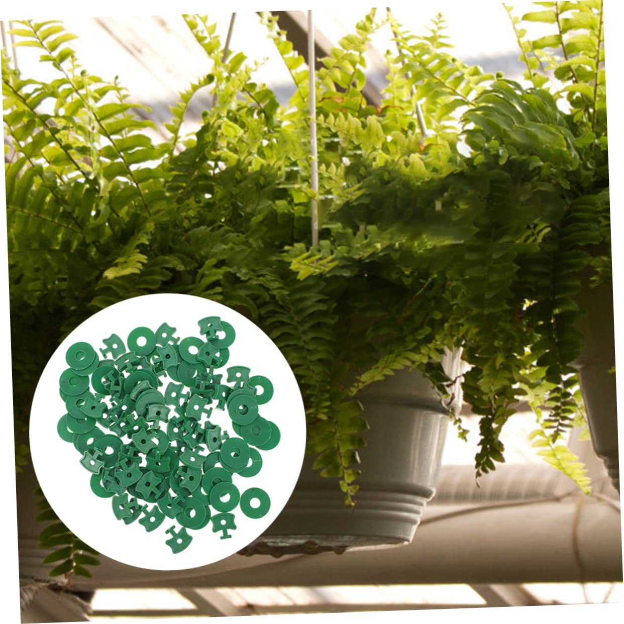 Abaodam 300 Set Clip di Fissaggio per Serra coperture Piante Riutilizzabile Clip in Serra Viti Netto pianta rampicante Clip di Giardinaggio Fermaglio per Rete da Giardino pp Verde