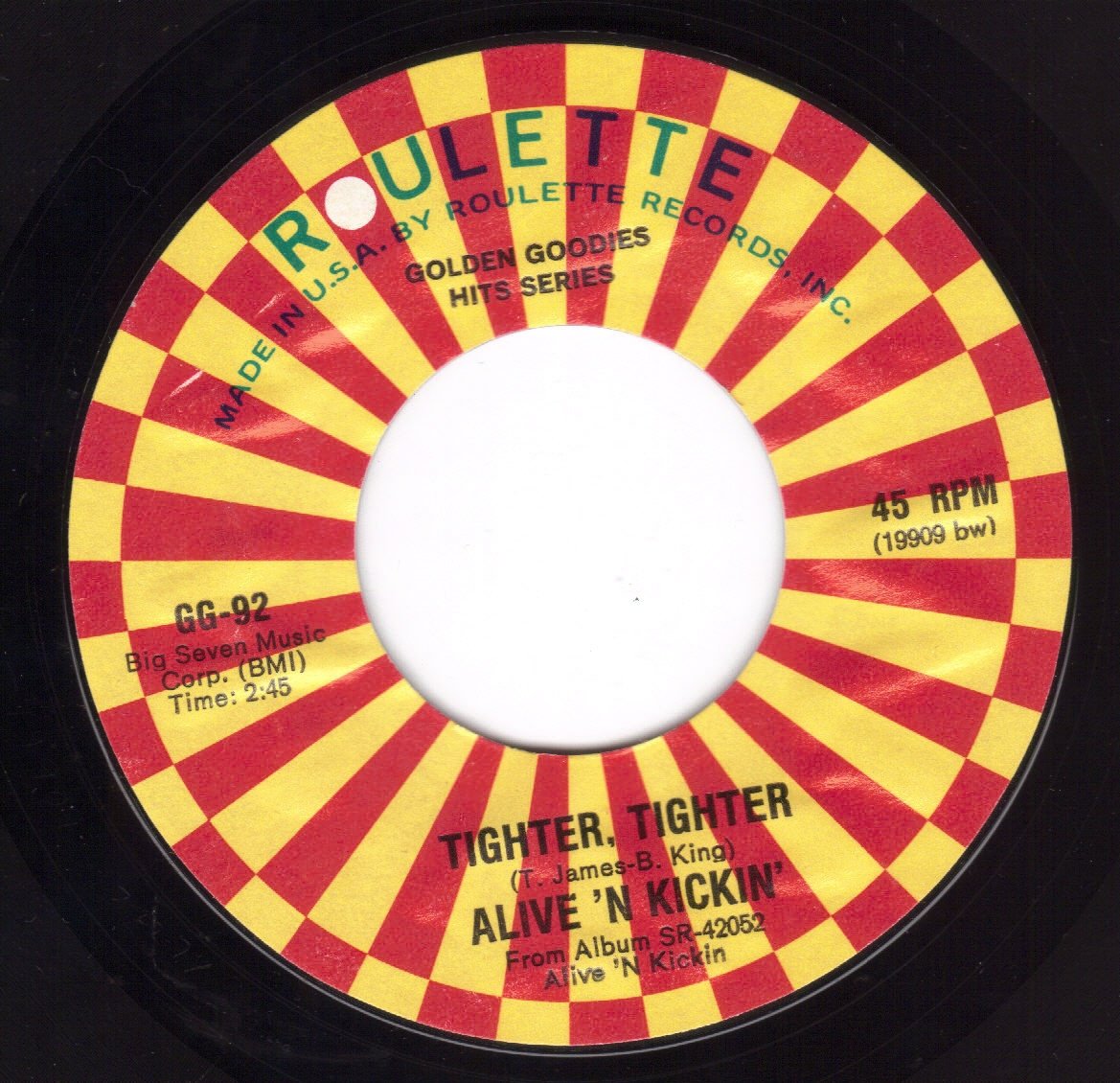 Alive 'n Kickin', Tommy james, Bob King Tighter Tighter/You Better Go