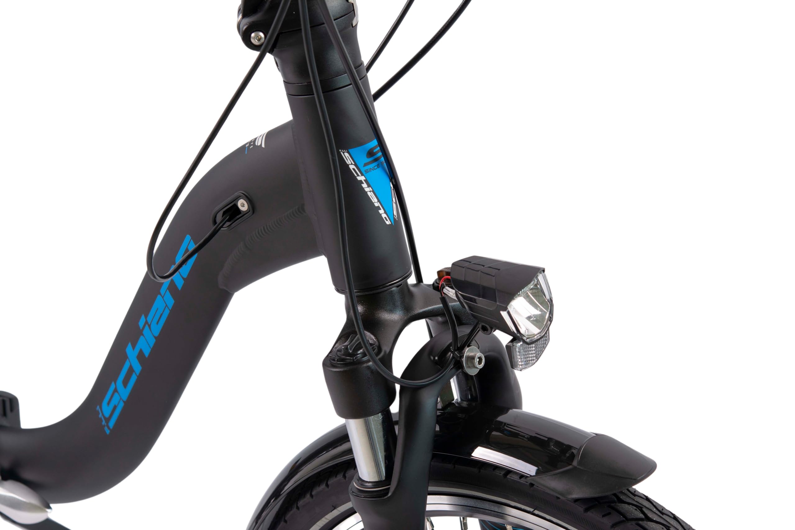 F.lli Schiano Solar, Bici Elettrica Pieghevole 20 Inches per Adulti, 36V 10Ah Batteria Rimovibile, Motore 250W 40Nm, City Ebike, Nero