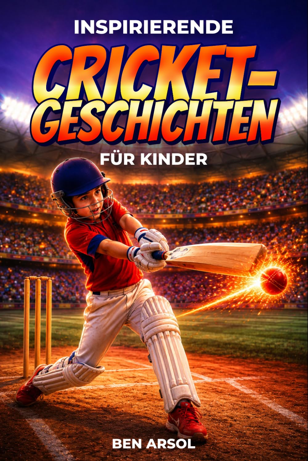Inspirierende Cricket-Geschichten für Kinder: 15 inspirierende wahre Cricket-Geschichten für junge Leser mit Lektionen in Mut, Ausdauer und niemals aufgeben