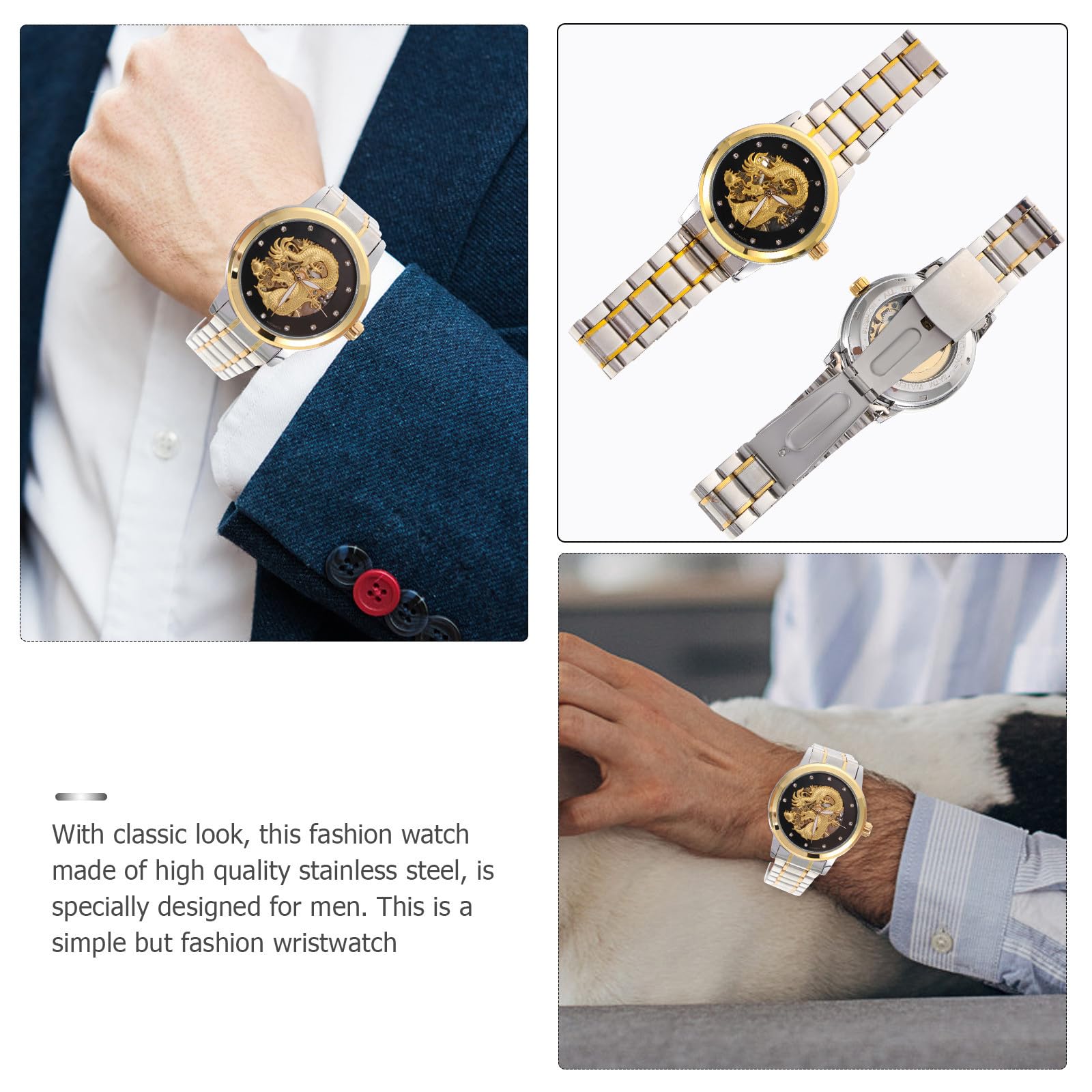Orologio da Uomo Meccanico Automatico Quadrante Traforato