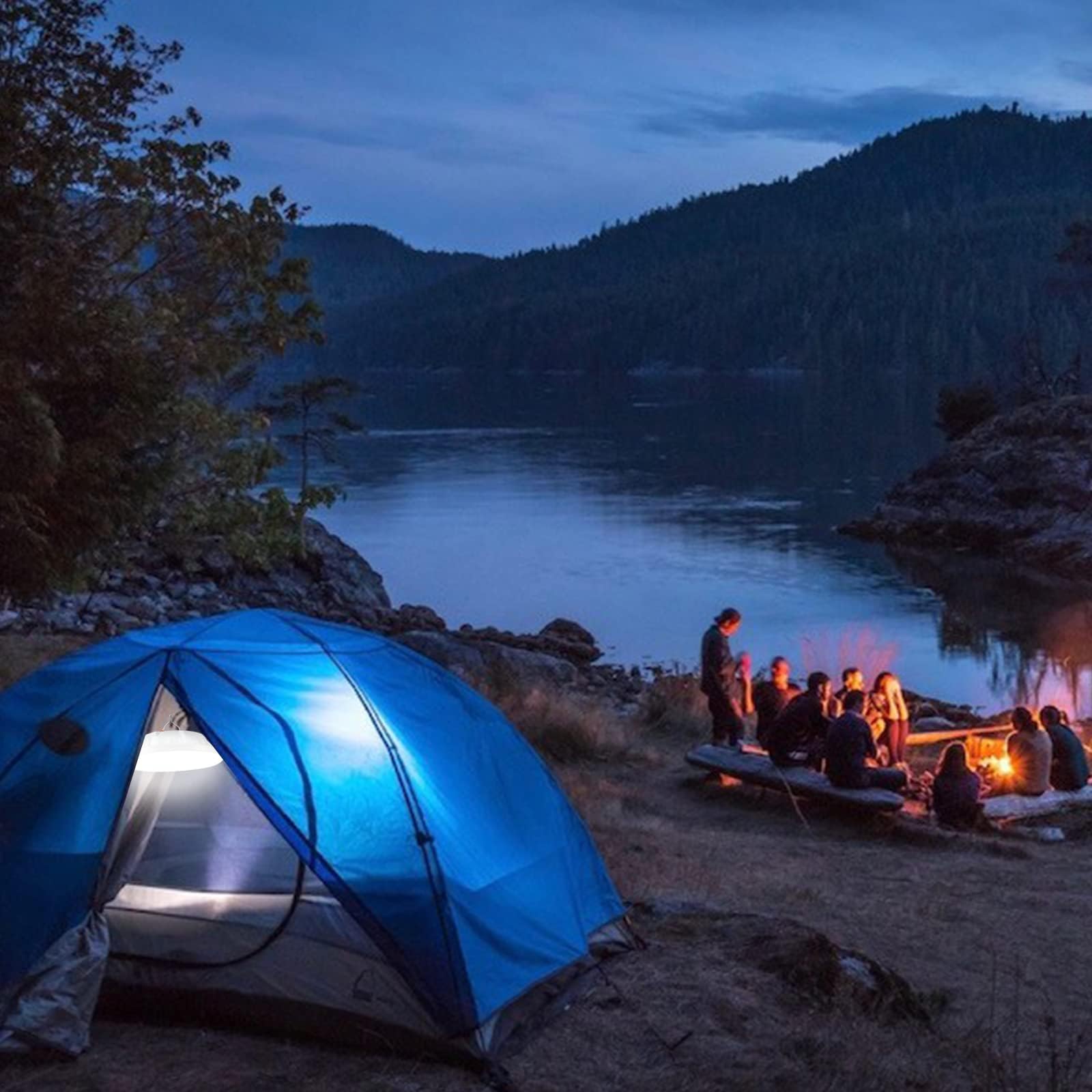 Domira Lanterna Da Campeggio Solare E USB – LED Ricaricabile Portatile – Per Escursioni, Pesca, Emergenze E Kit Di Sopravvivenza - 3