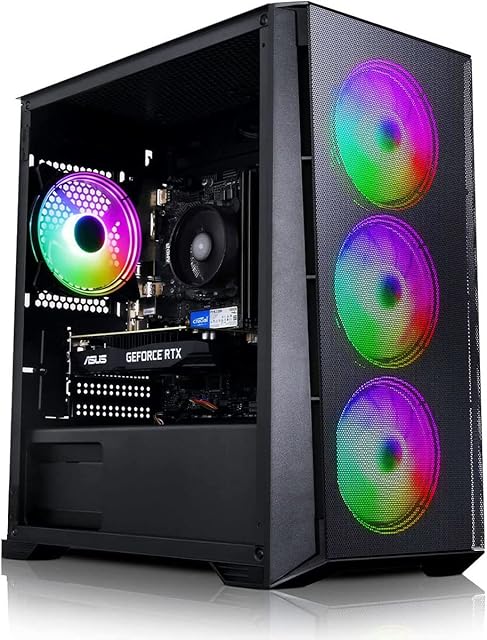 ADMI | Gaming PC, Ryzen 5500  RTX 3060 Graphics Card  16GB 3200MHz DDR4  500GB SSD  600W PSU Bronze Rated  RGB Gaming Case  WIFI  PC Gaming, Gaming Computer  Windows 11