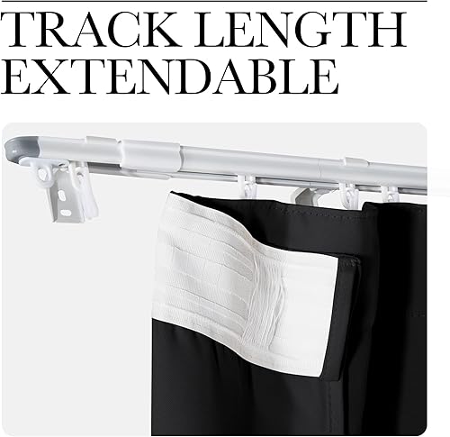 Vista 428 de NICETOWN - Cortina divisora que reduce el ruido para loft, habitación, sótano, hospital, clínica, laboratorio, cubículo, pantalla de privacidad