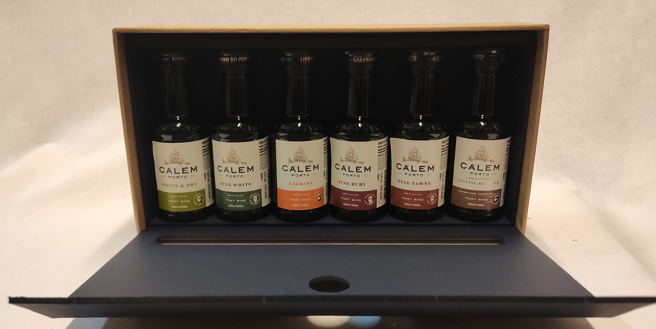 Porto Calem Portwein Miniaturen Set mit 20% vol, 50 ml (6er Pack)