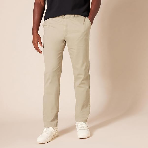 Amazon Essentials Homme Pantalon Chino Décontracté et Extensible, Coupe Ajustée - 5