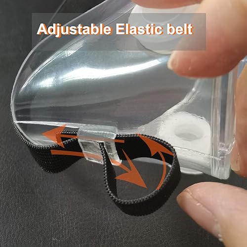 Miniatura 3 de SuperMore - Gafas protectoras antivaho con lentes transparentes de visión amplia, ajustables, protección contra salpicaduras químicas, gafas suaves