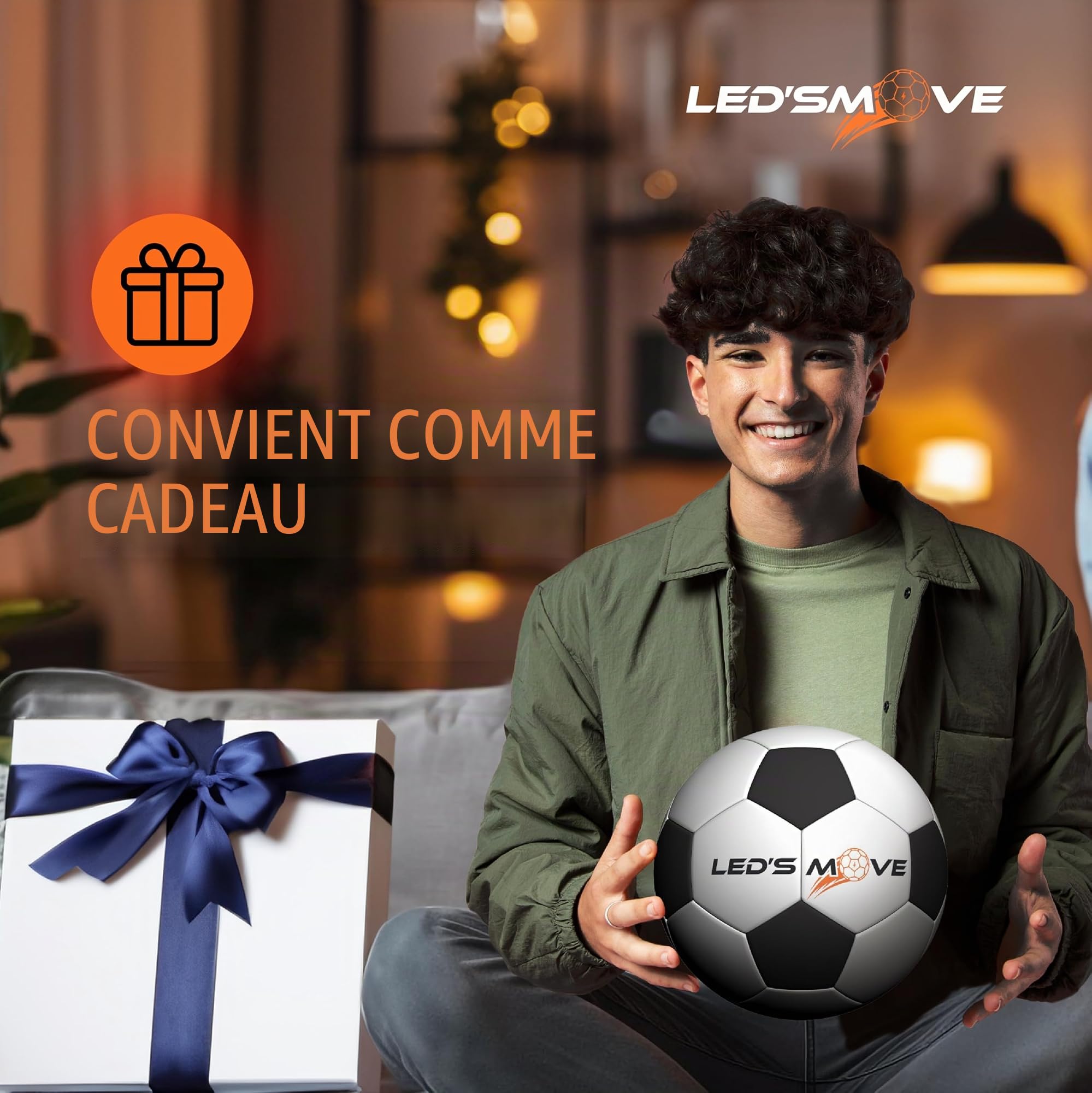 LedsMove Ballon de Football Lumineux à LED