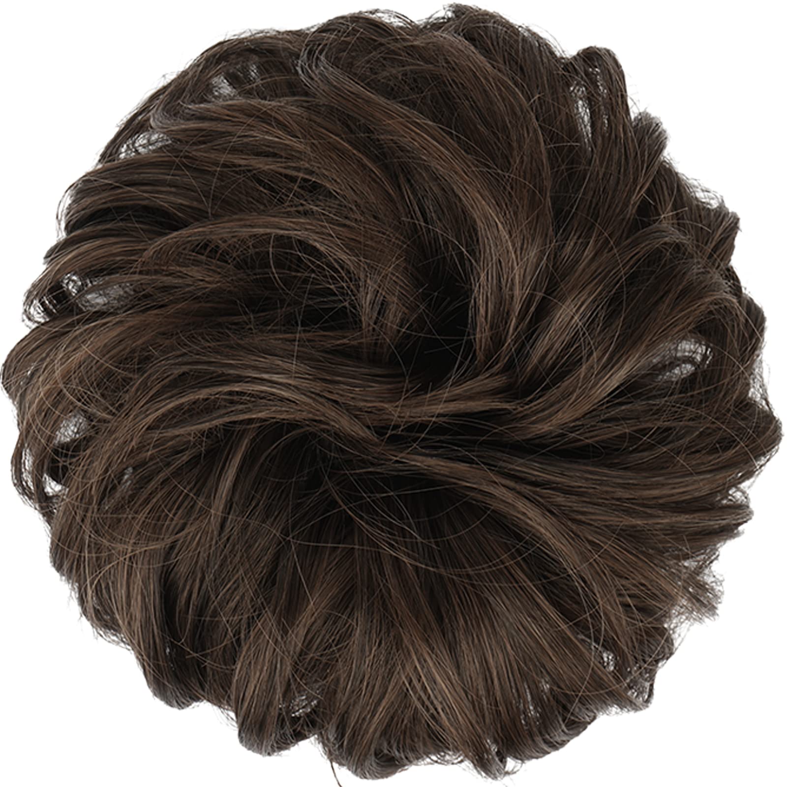 Extensiones de moño, de pelo rizado y desordenado, coleteros,piezas de pelo sintético, extensiones de cabello para mujeres o niñas 2