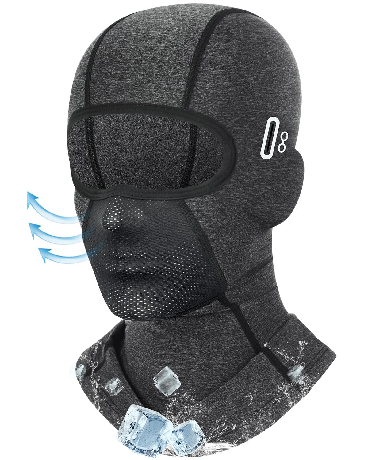 Balaclava Face Mask with Glasses Holes for Men Women Summer Cooling Shiesty Mask Sun UV Protection for Motorcycle Work Ski