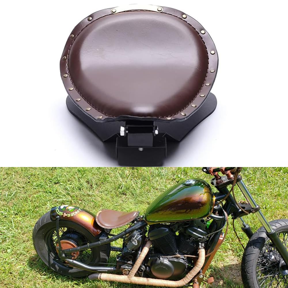 Amazon | ブラウンモーターサイクルソロシート Sportster XL 1200 883