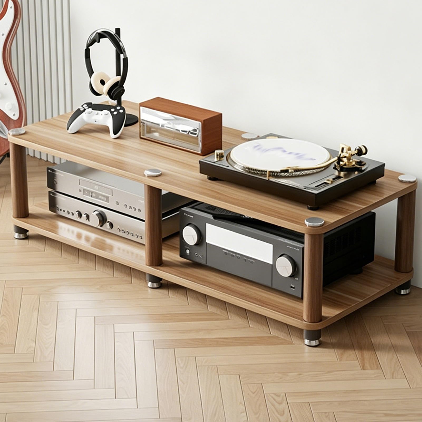 Soporte de audio antivibración de 2 niveles para solucionar el sobrecalentamiento de receptores