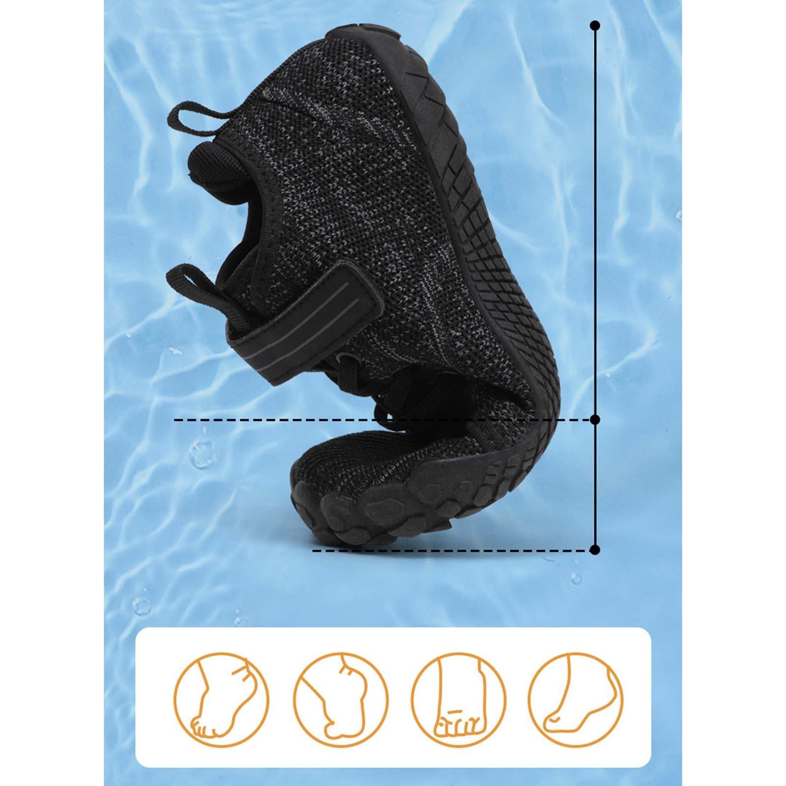 Barefoot Enfant Barefoot Shoes Chaussure De Plage Chaussures Trail Randonnée D Eau Chausson Gym pour Enfants Sandale Garcon Chaussons Garçon Piscine Bebe Basket 36 Chaud Running Fille 28 26 Escalade