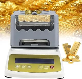 High-Precision Electronic Gold Tester 0.001g/cm³ Digital Purity Analyzer with LCD for Instant Gold Silver Platinum Verification Jewelers Pawnbrokers(600k)