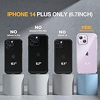 Vista 681 de Miracase - Funda magnética para iPhone 13 Pro Max de 6.7 pulgadas (compatible con MagSafe), transparente, completo, protector de pantalla de vidrio