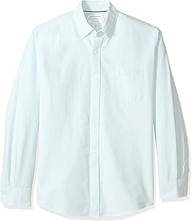 Camisa Amazon Essentials de tela oxford, de manga larga, ajuste regular, con bolsillo, para hombre