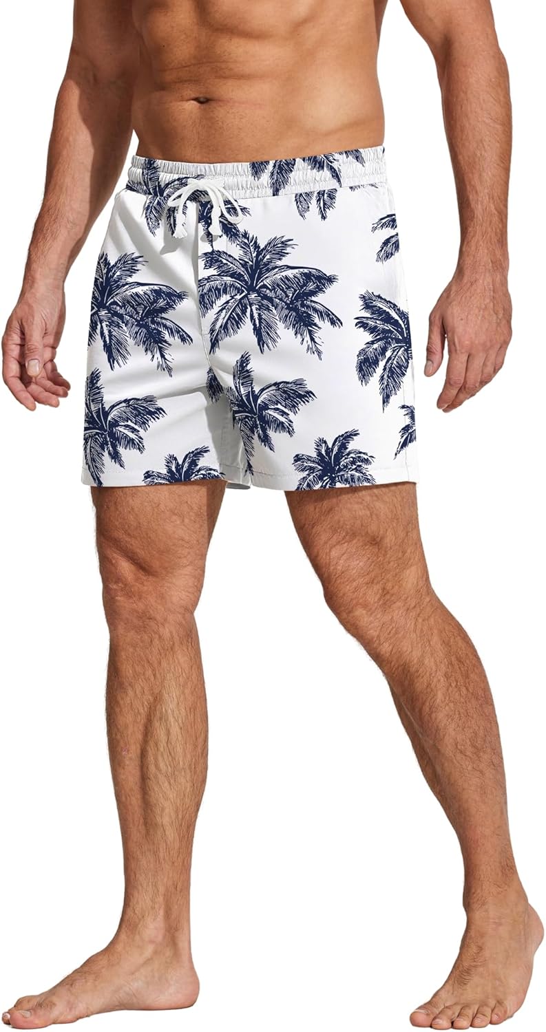 Deyeek 5.5 Inch Mens Pajama Shorts Sleep Cotton Lounge PJ Lightweight Elastic Waist Drawstring Nightwear Bottom with Pockets