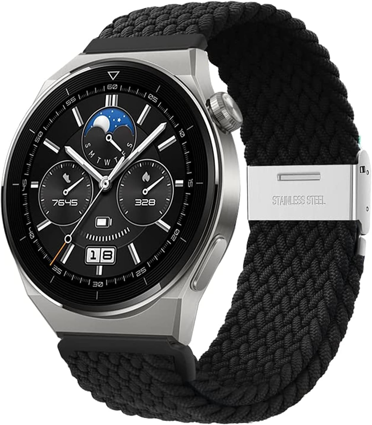 XMUXI Compatible with Braided Nylon Watch Band GT6 Pro GT 6 GT5 GT4 GT3 46mm Strap, Amazfit GTR 4 Woven Cloth 22mm Bands Adjustable Elastic Belt for Venu 3 Vivoactive 4 Bip5