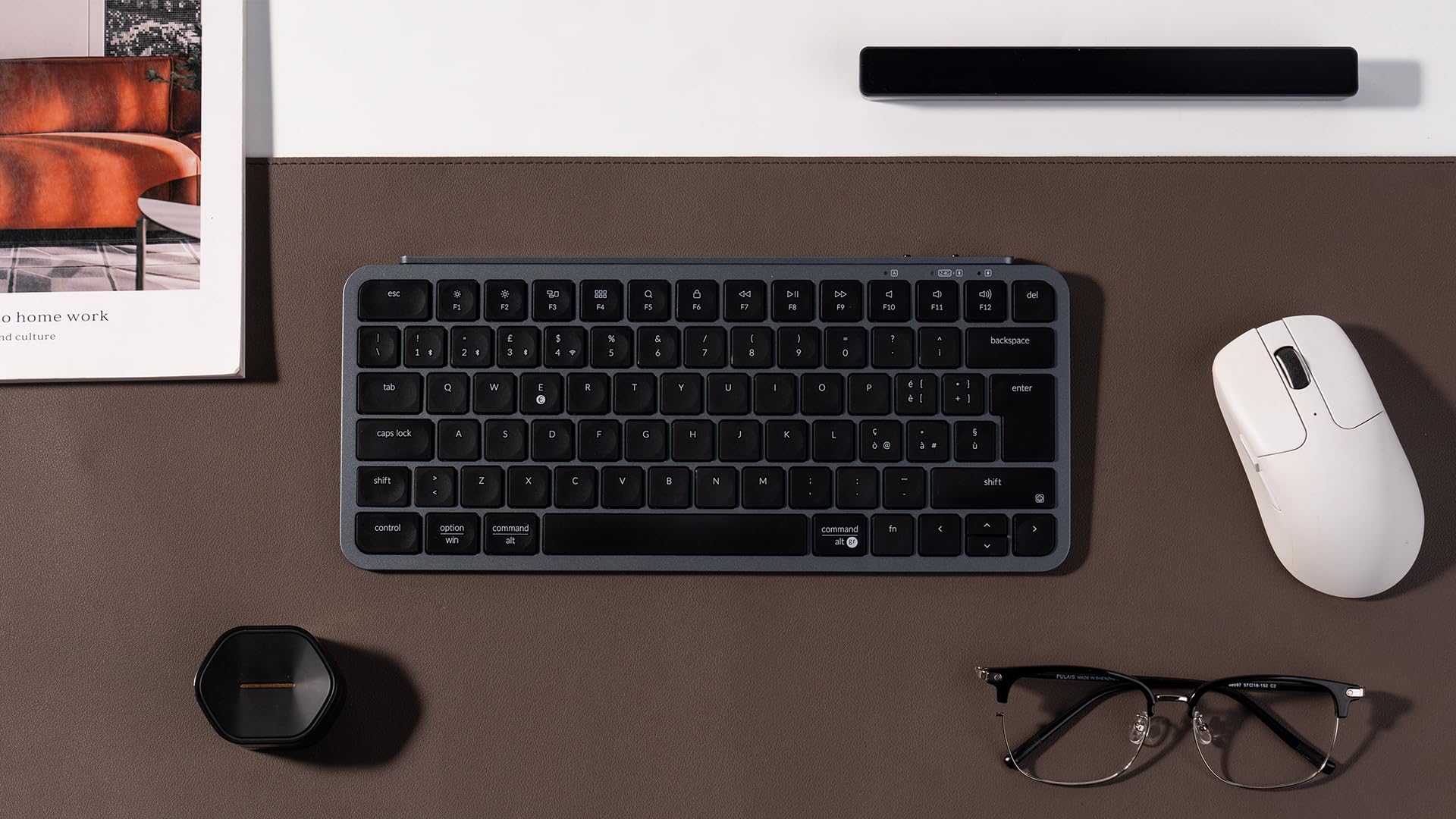 Keychron Tastiera wireless B1 Pro ultra slim 75% Layout Italiano ISO QWERTY, configurabile ZMK, tasi in PBT, 3 modalità 2.4 GHz/Bluetooth/cablata, compatibile con Windows/Mac, grigio siderale