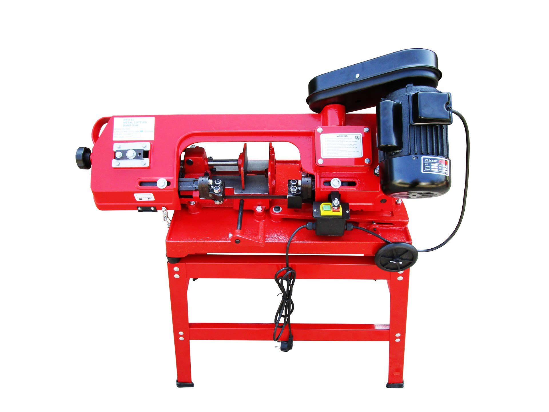 Varan Motors nemcb de 02 Sierra de cinta para metal 370 W 230 V con soporte y tornillo + Vertical y Horizontal ángulo Interfaz.