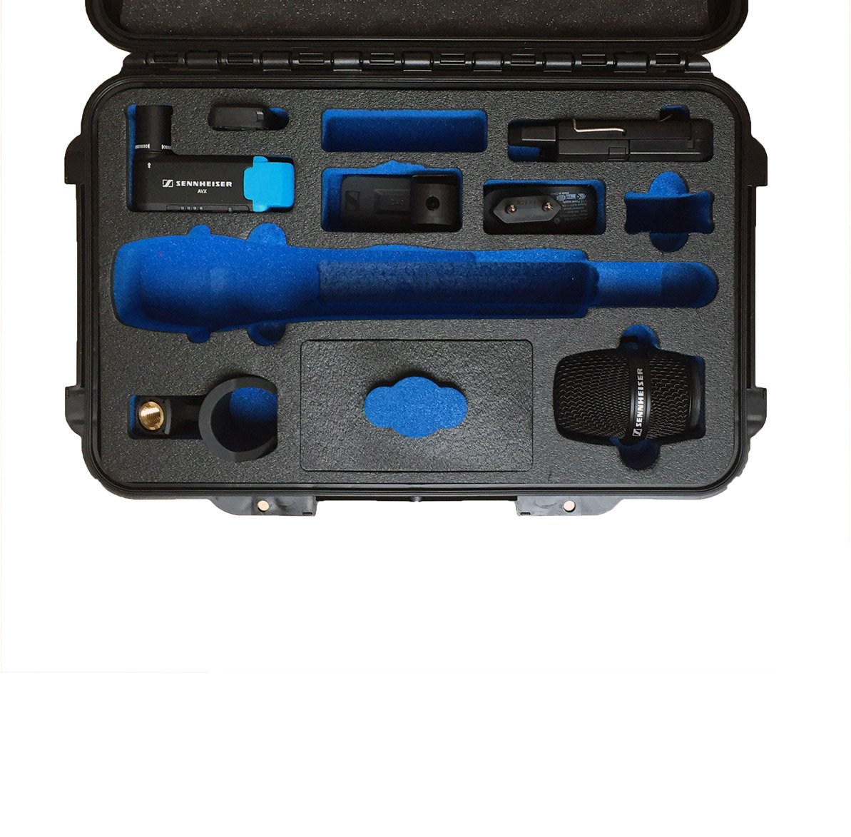 Caja de Transporte Adecuada para el micrófono y Accesorios Sennheiser AVX Combo Set 835.