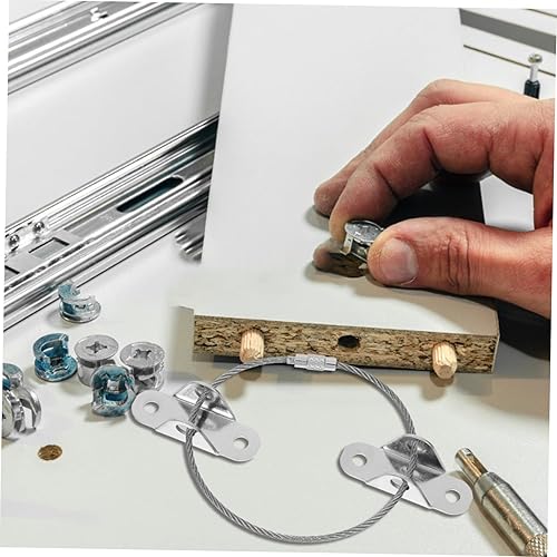 Miniatura 8 de 3 Sets Baby Proofing Furniture Straps Anti-Tip Furniture Anchors for Child Safety Adjustable and Easy Install Wall Safety Kit