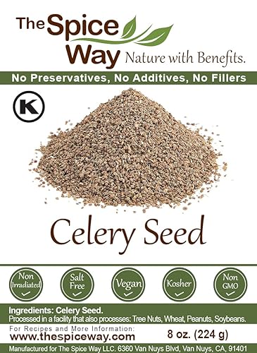Miniatura 7 de The Spice Way Semilla de apio - semillas enteras premium de 8 onzas