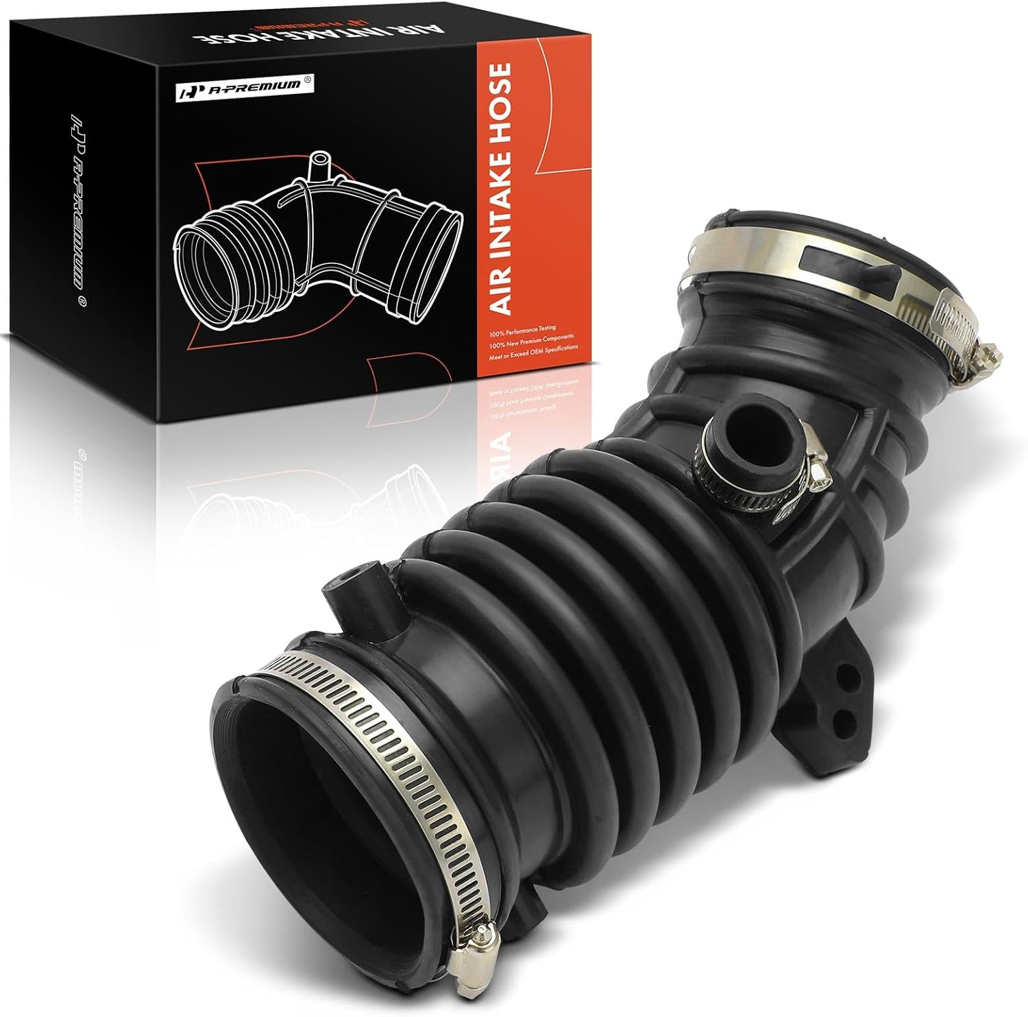 A-Premium Engine Air Clean Intake Tube Hose with Clamps Compatible with Nissan Sentra 2000 2001 2002, 1.6L 1.8L