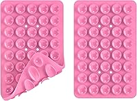 Vista 11 de Silicone Double Sided Suction Phone Case Mount, Detachable Hands Free & Strong Grip Holder for Selfies & Videos, Compatible iPhone Android