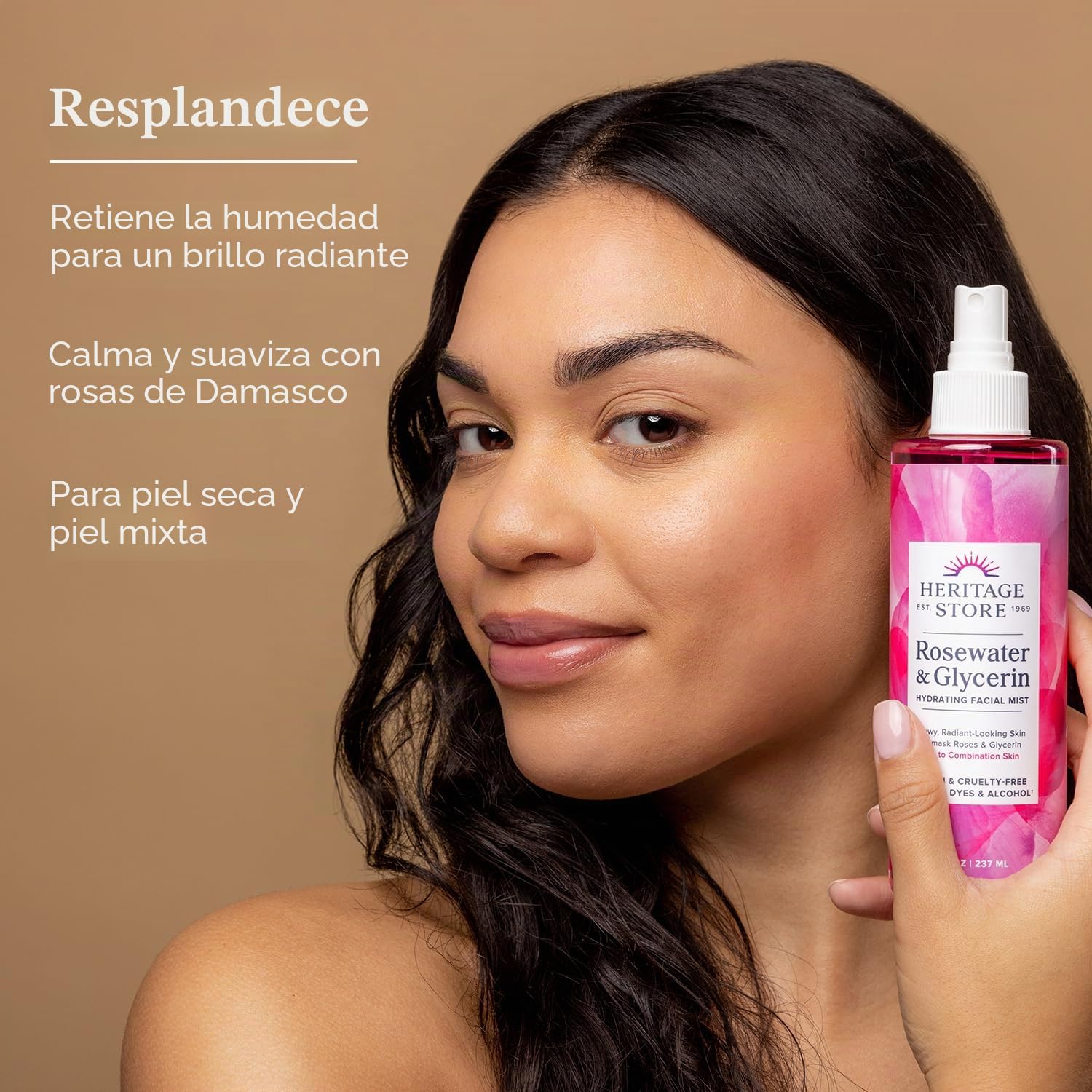 Heritage Store Rosewater & Glycerin, 8 Ounce by Heritage Store