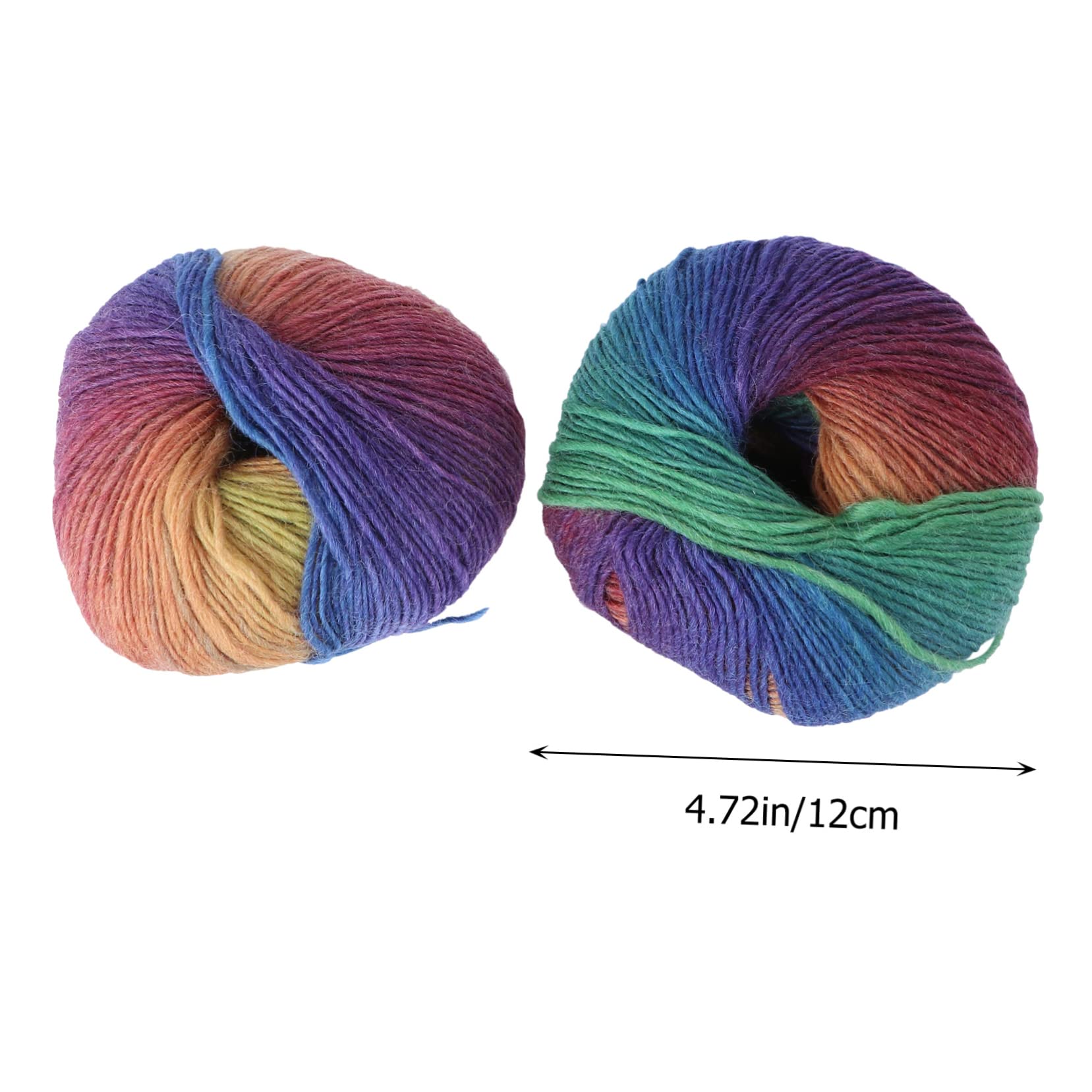 TEHAUX 6rollen Bunte Wollgarn- Für Stricken Und Häkeln Hochwertige Mehrfarbige Wolle Für Schals Und Kreative -projekte Für Und Bastelarbeiten