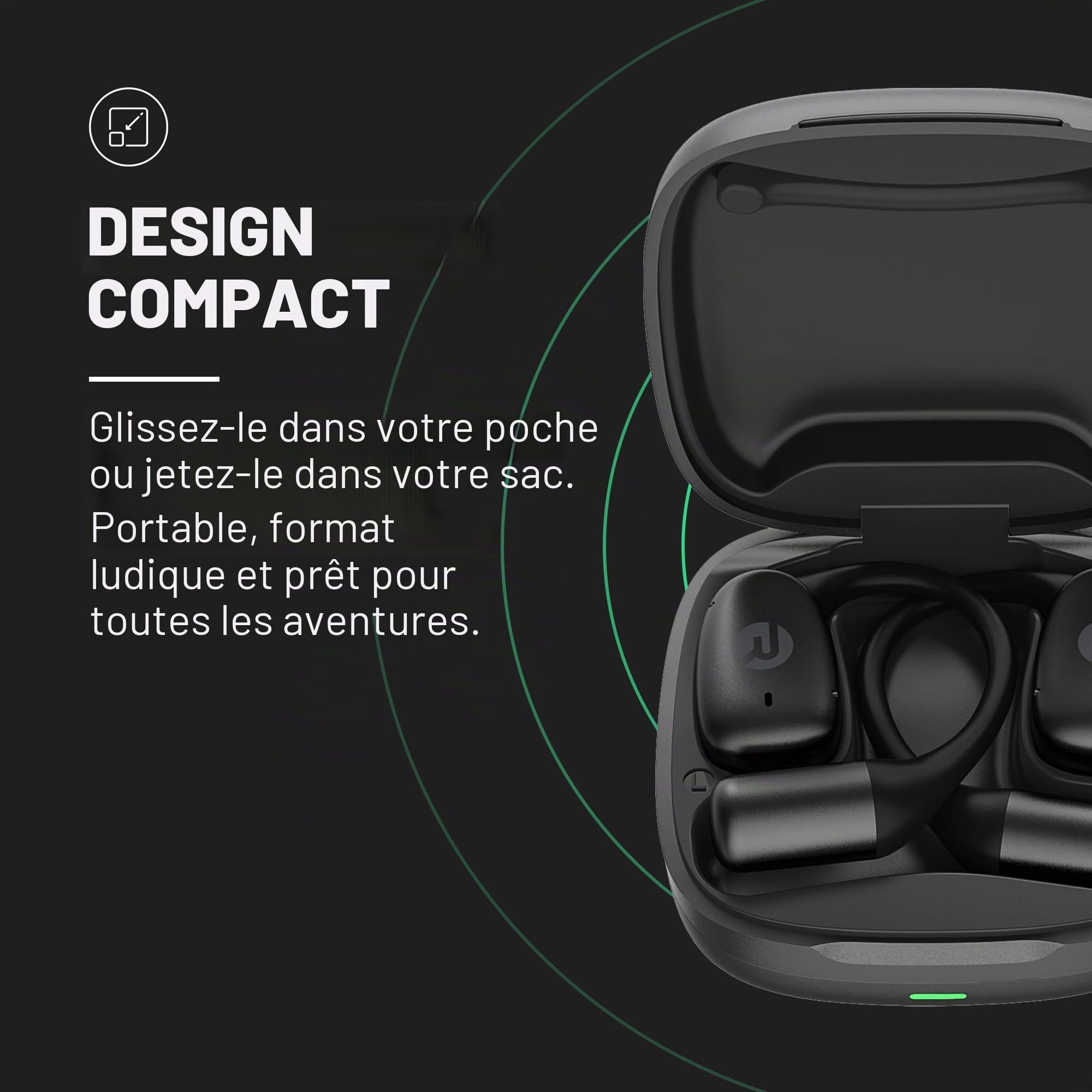 Raycon Essential Open Earbuds (Bleu)