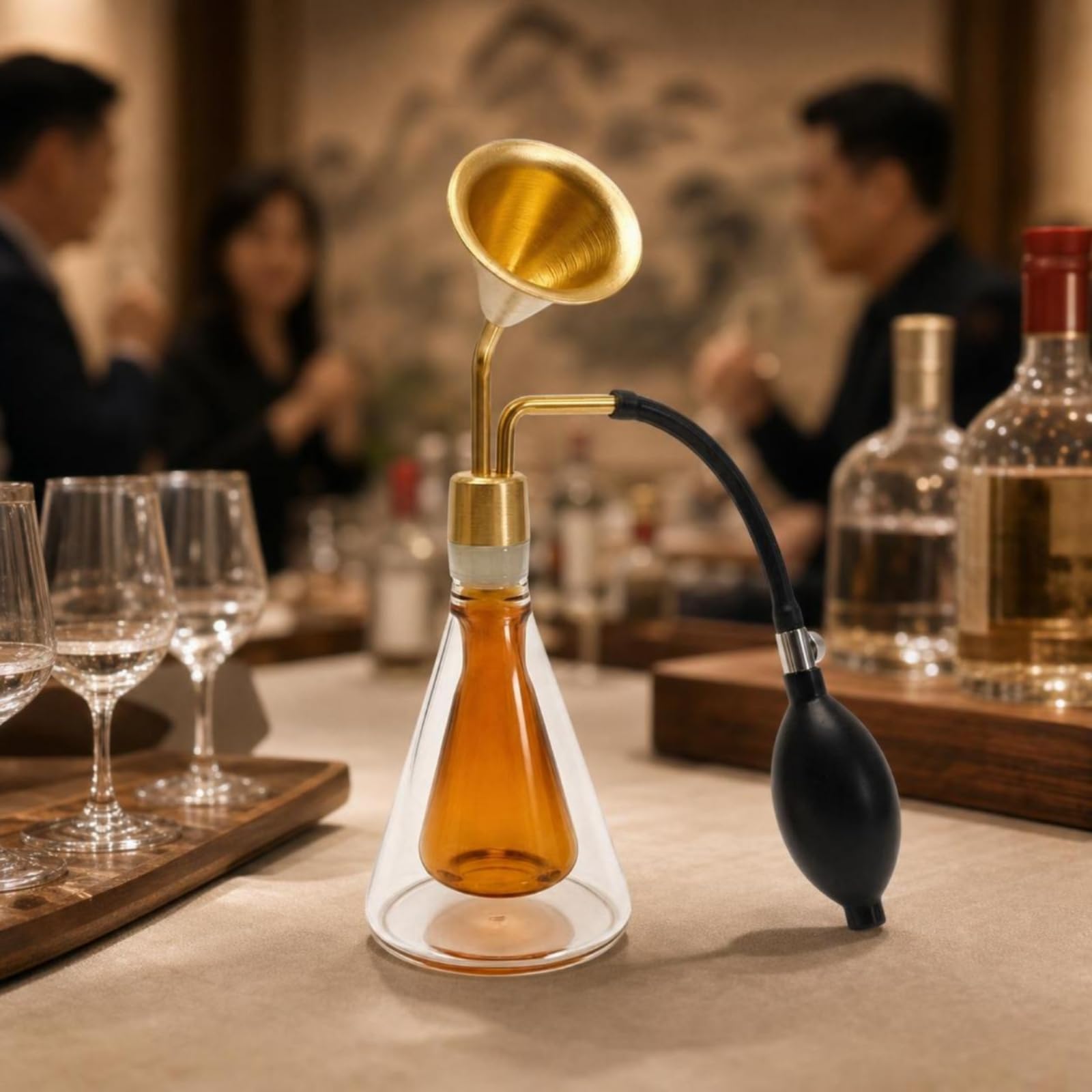 Aroma Flasche Glas Duftspender Parfümzerstäuber Sprühflasche mit Konischem Körper Und Taillenform für Hausdeko Badezimmer Schlafzimmer Spa Theke, Style to 2