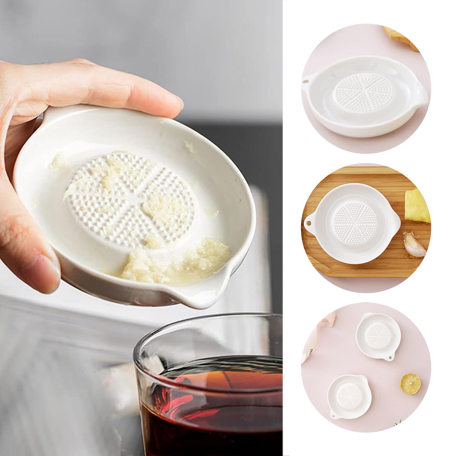 Grattugia In Ceramica Bianca - Perfetta Per Zenzero, Aglio E Alimenti Per Bambini!