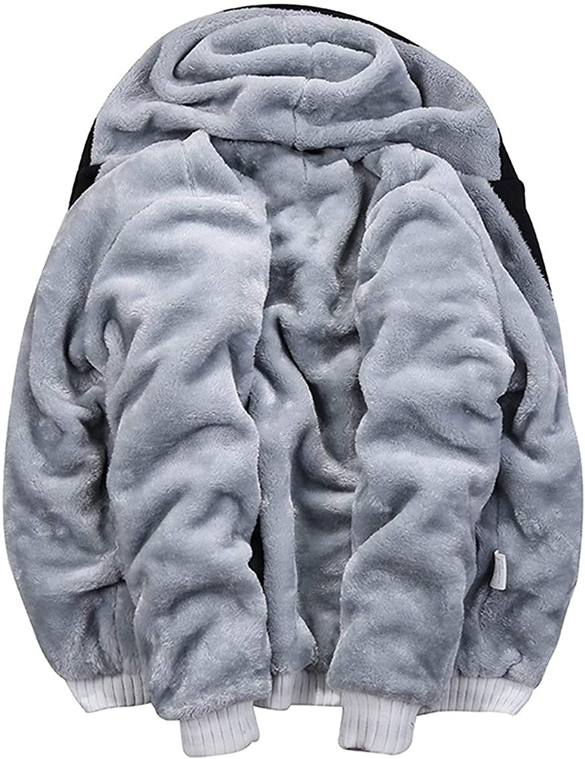 Felpa Con Cappuccio Uomo In Pile - Calda, Foderata Sherpa, Con Stampa Teschio E Fiori, Tasche, Cardigan Invernale