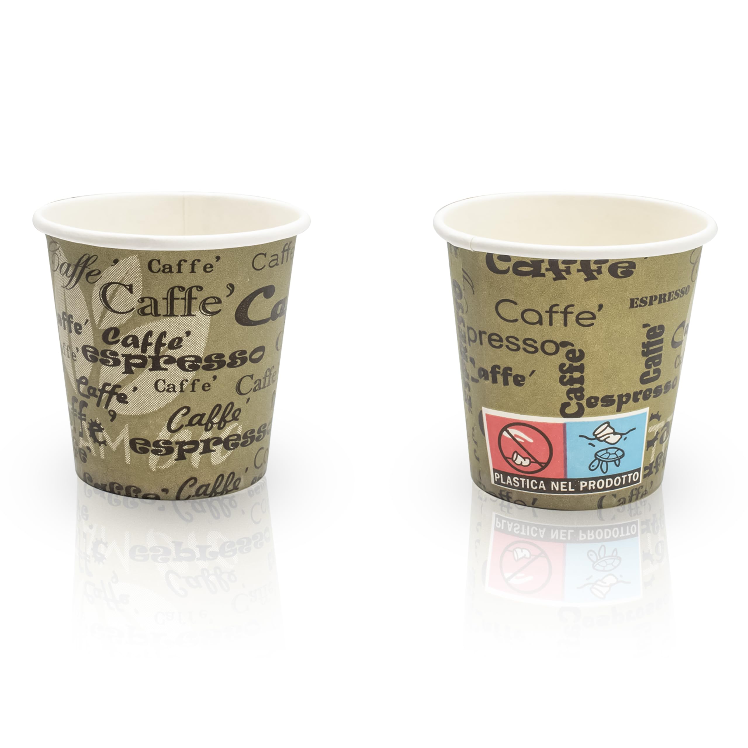 140 Bicchierini Caffè Di Carta Da 110ml - Con Bastoncini Di Legno, Per Espresso E Caffè Da Portar Via - Foto 5
