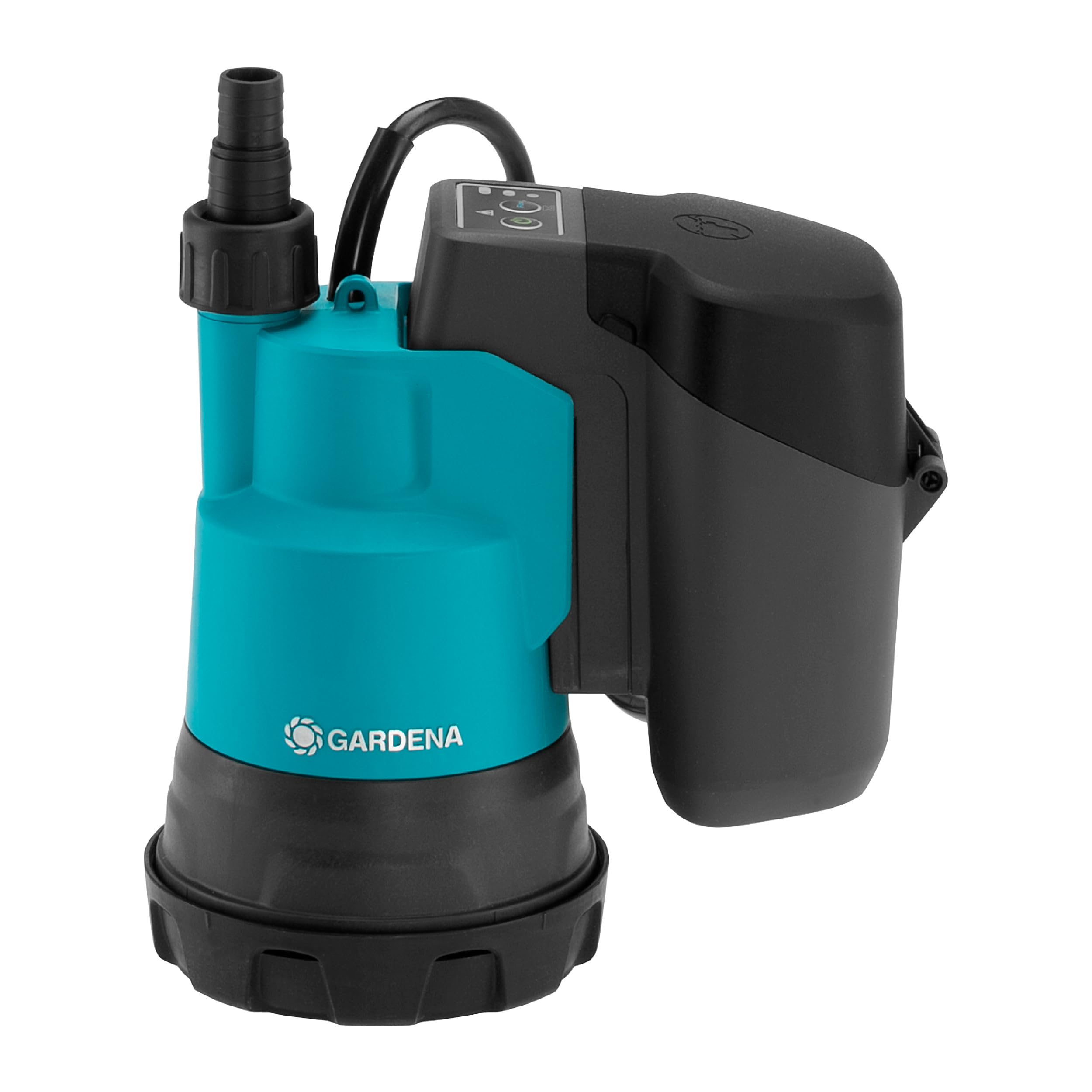 Gardena Bomba sumergible de agua limpia con batería 2000/2 18V P4A Solo: Alto caudal y presión, Niveles de potencia regulables, Filtro integrado, Protección contra el funcionamiento en seco (14600-55)