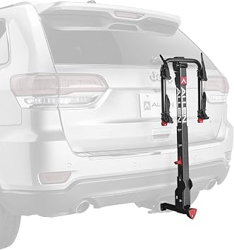 Allen Sports Deluxe+ Locking Quick Release 2-Bike Carrier for 1 1/4 in. and 2 in. Hitch, Model 820QR , Black
