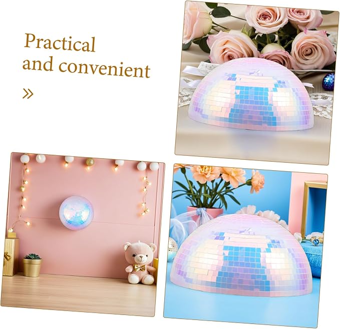 Bola Disco Espejada Hemisphere 20cm Decoración miniatura 4