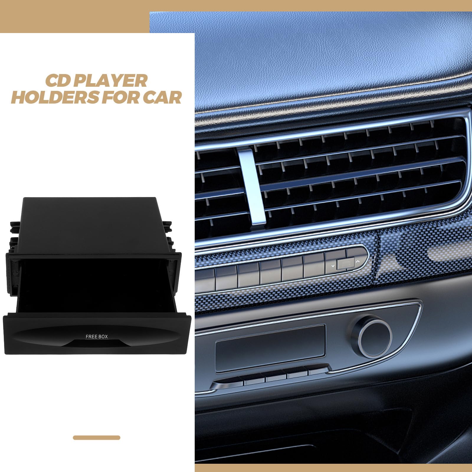 Tragbarer CD Halter fürs Auto aus Kunststoff mit Einfacher Installation und Elegantem Design für Effiziente Aufbewahrung Am Armaturenbrett