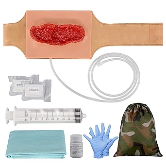 MedEduQuest Wearable Thigh Laceration Training Kit, Stop The Bleed Kit for Hemostasis Training, First Aid Education
