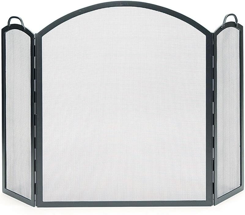 Minuteman International SSS-05 Arched Three-Part Folding Fireplace Screen