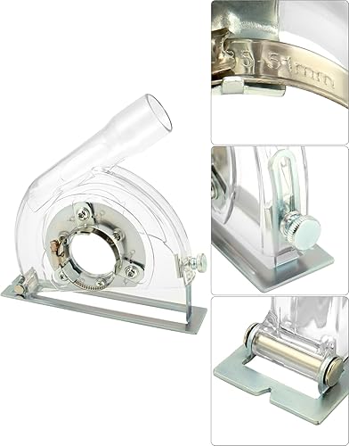 Miniatura 5 de QWORK Cubierta de polvo de corte para amoladora angular de 4-12 a 5 pulgadas, cubierta de pulido de polvo de corte transparente, accesorio de