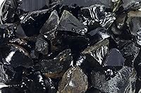 Vista 10 de Fantasia Materiales: 1 libra de piedras en bruto de obsidiana negra de México - Vidrio de volcán natural crudo