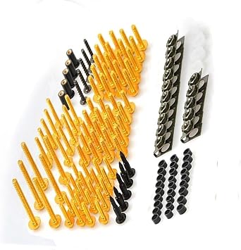 Bodywork Kits Motorcycle Fairing Bolts For Y-AMAHA R15 YZF-R15 YZFR15 2001 2002 2003 2004 2005 2006 2007 2008 Body Screws Nuts Accessories partsYellow