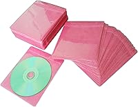 Vista 12 de Fundas para CD/DVD/BluRay, funda de plástico de repuesto de doble cara para carpetas de almacenamiento de CD y DVD, paquete de 100 unidades (azul)