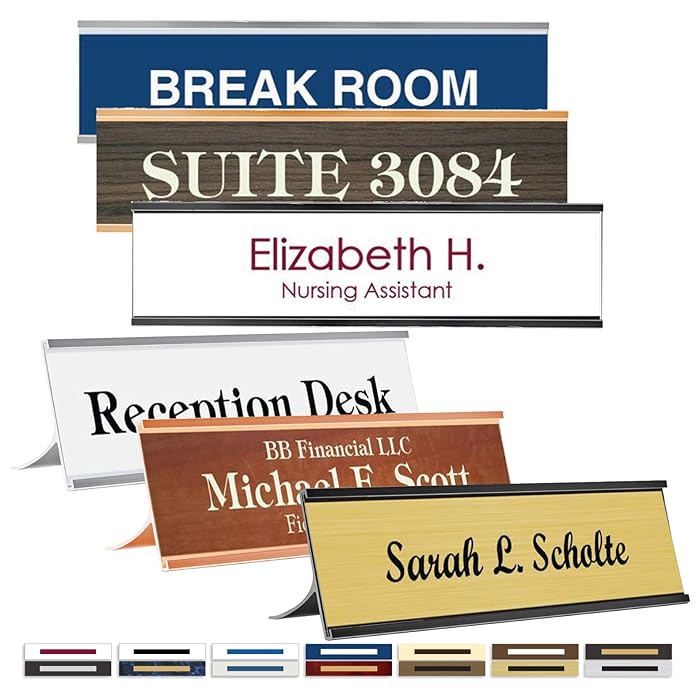 Buy Desk Name Plate Personalized, Office Door Name Plate. Wall, Laser