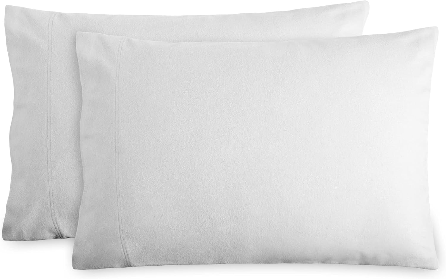 Bare Home Flannel Standard Pillowcases Set of 2 100 Cotton Velvety